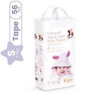 Iconic Babycare Ultrasoft Day & Night Baby Diaper Tape S56 (Pack)