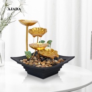 [ Tabletop Water Fountain Meditation Mini Waterfall Small Indoor Waterfall Fountain for Office Bedroom Feng Shui Ornament