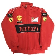 Motorcycle Female Ferrari Jacket F1 Motorcycle Suit Jacket Ferrari Jacket Racing Embroidered S4UA