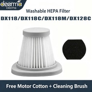 Deerma DX118C DX128C  Filter +Filter Sponge Vacuum Cleaner Accessories DX118/DX118C/DX118M/DX128C