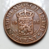 Koin Benggol 1/2 Cent th 1936