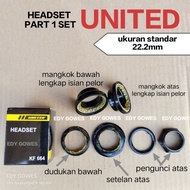 United 22.2mm headset, standard 22.2mm United bicycle headset for children to adults