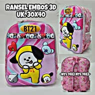 Embossed ULTRAMEN BOY'S SCHOOL BAG / PRIMARY SCHOOL BOY'S BAG / 3D EMBOSSED BOY'S BAG