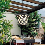 Pastoral Grape Stand Terrace Aisle Pavilion Chandelier Balcony Light Waterproof European Garden Ligh