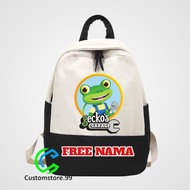 GECKO'S GARAGE CARTOON CHILDREN'S BACKPACK FREE NAME