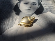 【老時光 OLD-TIME】早期二手貝殼造型合金別針