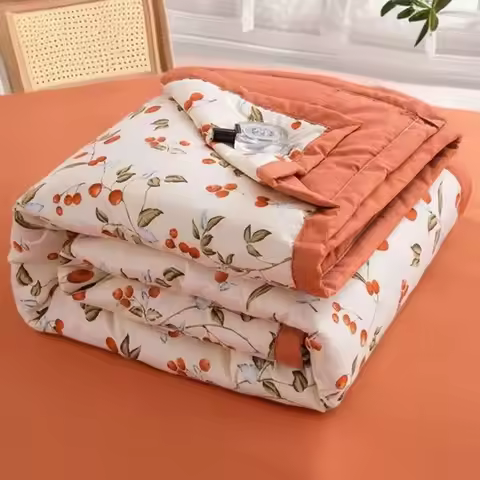 Summer Cooling Quilt Home Textiles Print Summer Thin Quilt Soft Skin-friendly Air Condition Comforte