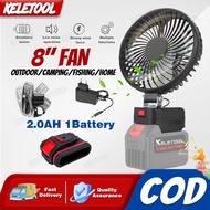 8 Inch Cordless fan makita Portable Camping Fan Kipas Bateri Tahan Lama High Power Mini Fan kipas ba