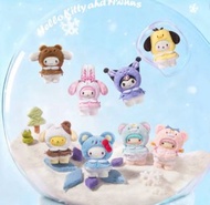 Sanrio 冬季小斗篷系列糖膠毛絨公仔 （可指定款）