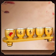 Taiwan Gossip Copper Teacup Taoist Water Supply Cup Household Purification God Of Wealth Wine Holy S