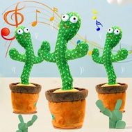 Dancing Cactus Toy Repeat Talking USB Charging Can Sing Record Cactus Kids Education Toys Birthday Present