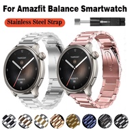 Stainless Steel Strap For Amazfit Balance Smart Watch band For Amazfit Balance Smart Watch Metal Strap