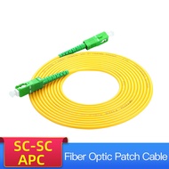 SC SC Singlemode Fiber Optic สายเคเบิลเสริม SC APC SM 2.0มม.3.0มม.9/125um FTTH Fiber สายแพทช์จัมเปอร