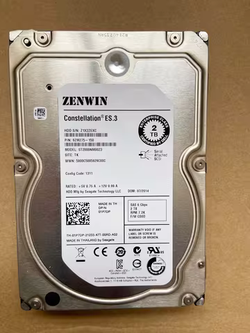Original 1P7DP 01P7DP 2TB 7.2K 6Gbs 3.5 SAS 2T Drive ST2000NM0023 HDD Hard Drive FOR DELL Server