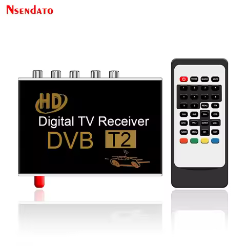 Digital Car DVB-T2 dvbt2 TV Receiver Mobile DVB T2 Car TV Tuner With Antenna DVB T2 TV Tuners Stick 