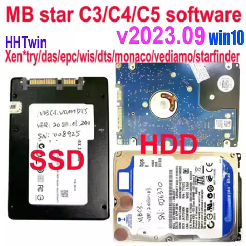 09/2023 win10 New Full software for MB STAR C4/C3/C5 c6 SSD HDD Fit For Most laptop as D630/CF19/CF3