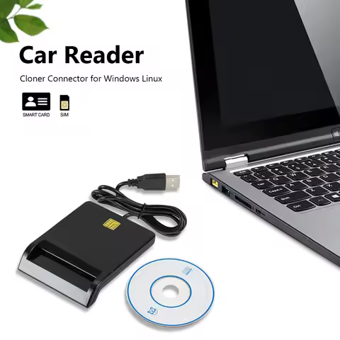 Universal Portable Smart Card Reader for Bank Card Card ID DNIE ATM IC SIM Card Reader Windows for A