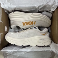 HOKA ONE ONE Bondi 8 跑步鞋 米白色
