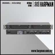 HARPMAN H215EQ DUAL SERIES 15-BAND GRAPHIC EQUALIZERS (2/3-OCTAVE CONSTANT Q FREQUENCY BANDS)