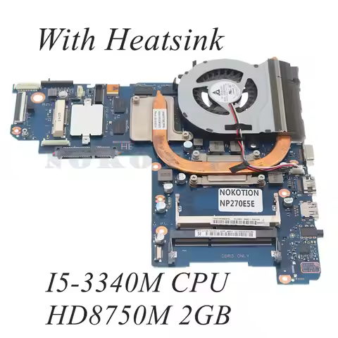 For SAMSUNG NP300E5E NP270E5E PC Motherboard HD8750M 2GB+I5-3340M CPU BA41-02272A BA92-13912B BA92-1