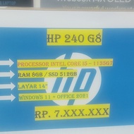 HP 240 G8 i5 1135G7 8GB SSD 512GB
