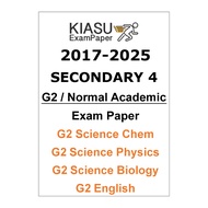 2017- 2024 2025  Secondary 4 Sec 4 G2 NA Combined Science Chemistry Physics Biology English POA Soci