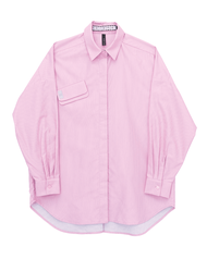 The SRT X7 Cotton Meta Shirt (TBL81) - เสื้อเชิ้ตโอเวอร์ไซส์ ดีเทลกระเป๋าเฉียงตรงอก