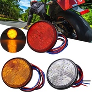 12V Motorcycle Waterproof 24 LED Reflector Brake Tail Light Turn Signal LED Lattice Retro Reflector Truck LED Side Light