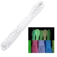 Reflective Glow in The Dark Paracord, 100ft Braided 9 Strand Core 4mm Luminous Craft Cord, 325lb Flu