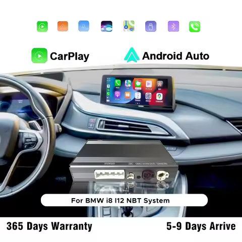 Wireless CarPlay for BMW i8 I12 NBT System 2014-2018 With Android Auto Mirror Link AirPlay Car Play 