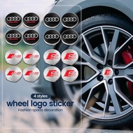 4Pcs/set 60MM Car Wheel Center Hup Caps Wheel Cover For Audi Sline RS A3 A4 B8 8P 8V B6 A5 A6 C7 Q5 
