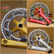 Litepro Crankset Hollowtech 2 Double Chainring