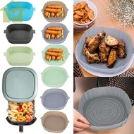 1/2Pcs Air Fryer Silicone Pot with Handle Reusable Air Fryer Liner Heat Resistant Air Fryer Silicone