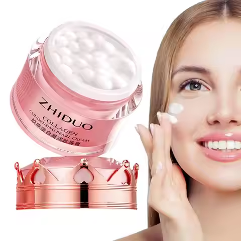 Collagen Moisturizing Pearl Cream Facial Moisturizer Face Care Product Deep Moisturizing Skin Soften
