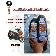 CORSA PLATINUM R26 90/80-14 100/80-14 Tubless, Tire / Gulong By: CORSA