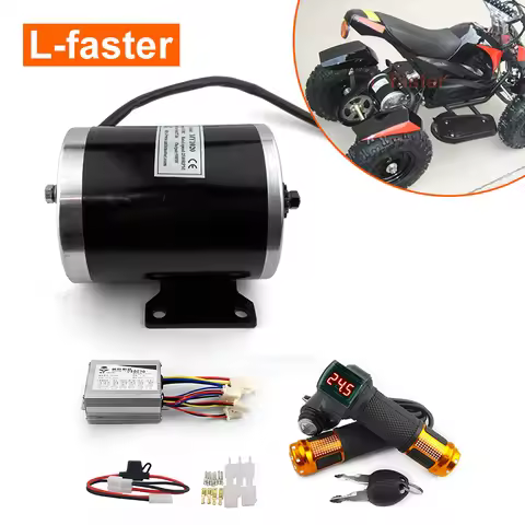 L-Faster MY1020 High-Speed Electric Go-Kart Brushless Motor Controller Kit 500W for 24V/36V/48V scoo