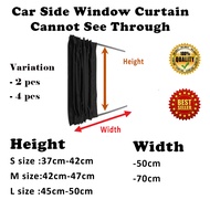 2 Windows 50cm M size Car Side Window Curtain Blind Sun Shade Cannot See Through