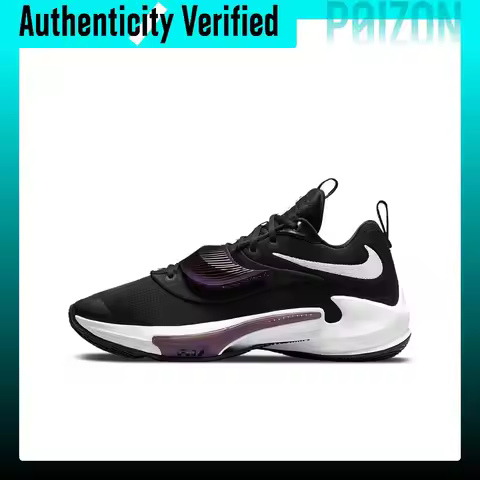 Nike Freak 3 Basketball Shoes Unisex Low-top Black/Purple DA0695-001