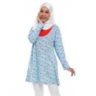 AQEELA Nursing Neckline T-Shirt - Sky Blue (ai1001f)