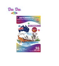 RoamFree x 3HK 澳洲 Optus / Vodafone 10日 6GB高速後 +不低於128K限速 5G 無限數據 澳洲上網數據卡 澳洲無限數據卡 澳洲上網卡 澳洲電話卡 澳洲旅遊卡 澳