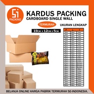 Cardboard Packing Cardboard Box 19x12x5 cm Thick Plain Brown Single Layer Box - Rusfet 19 x 12 x 5 c