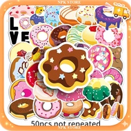 50 Pieces Of Donut Gourmet Dessert Sticker