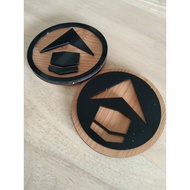 Penunjuk Arah Kiblat / Kiblat / Arah Kiblat Acrylic + Lamiated Plywood