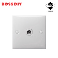 1 Gang Tv Socket With Sirim Series White Switches &amp; Sockets / Switch Socket / Door Bell Switch with SIRIM