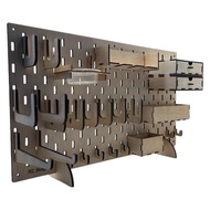 Standing Pegboard Set with Hooks Shelves and Drawers Pegboard Organizer Compatible with IKEA SKADIS