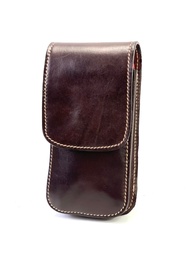 Chinatown Leather กระเป๋ามือถือหนังแท้ รุ่น ฝาตั้งครึ่ง iphoneพลัส+ iphone10 (สีน้ำตาล)