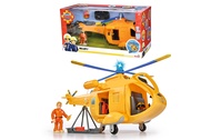 SIMBA - Fireman Sam Helicopter Wallaby II, 34 cm, with Action Figure, from 3 Years