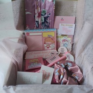Pink Series:Perfect Box for Loved Ones (scrunchie, mask, pen, notebook, post it notes, chocolate, st