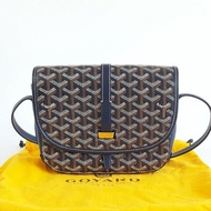 GOYARD 小號藍色老花Belvedere郵差包肩背包斜背包 中性款