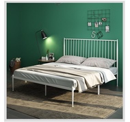 เตียงเหล็ก โครงเตียงโลหะหนา 4/5/6 ฟุต สีดํา/ขาว/ทอง เตียงเฟอร์นิเจอร์ห้องนอน ใช้ได้อย่างน้อย 20 ปี